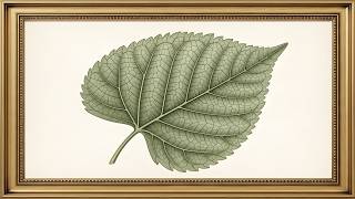 Vintage Botanical Leaves Illustration | Elegant Antique Plant Art for TV  | 4K Relaxing Decor(2Hrs)