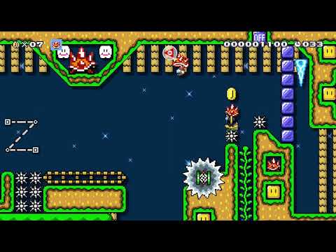 SMM2 Makers Guild: The Spiny Road