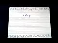 Riley Name Writing