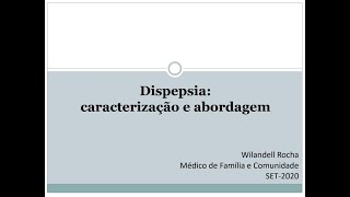 ABORDAGEM DA DISPEPSIA