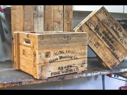 Rustic Prohibition Crates - Making Props For a Party