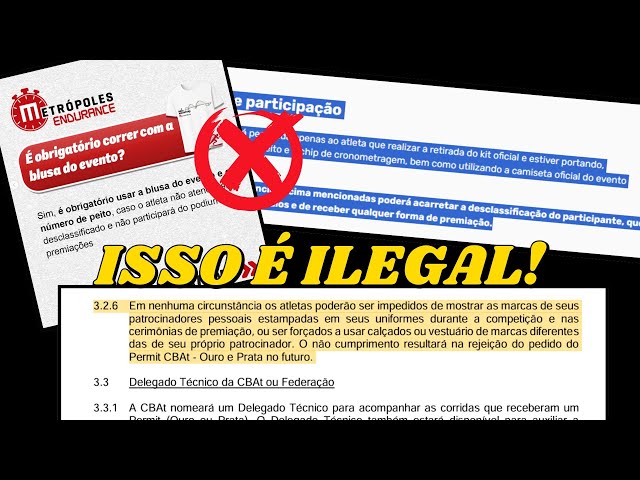 MAIS UMA PROVA com ITEM ILEGAL no REGULAMENTO