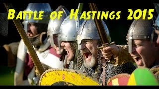 BATTLE OF HASTINGS re-enactment 2015. Norman Conquest 1066. William the conqueror NORMAN soldiers