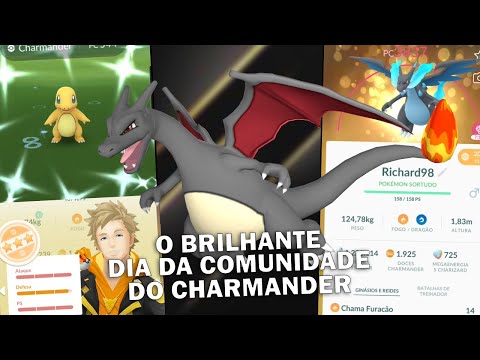 IVs QUASE PERFEITO e as conquistas Brilhantes do Dia da Comunidade do Charmander
