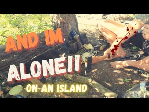 Stealth Camp. On a Secret Island by Kayak. Solo Camping. Survival Skills.