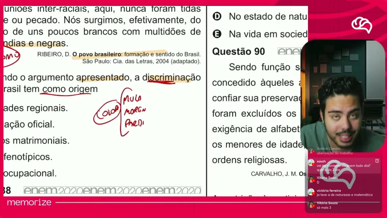 Resolução em Vídeo — Questão 87 ENEM 2020 PPL