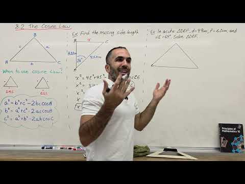 8.2 The Cosine Law (Grade 10 Academic, MPM2D)