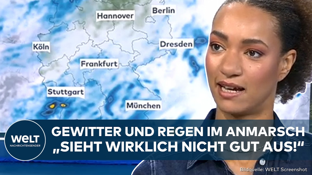 WETTER: Unwetter rollen heran! Gewitter und Regen! Nur wenige Regionen bleiben verschont