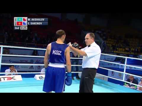 Men's Light Welter (64kg) - Quarter Final - Merey AKSHALOV (KAZ) vs Ermek SAKENOV (KGZ)