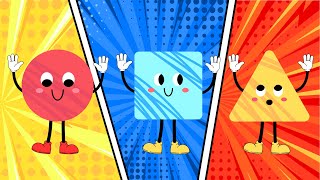 "🎵 Fun Shapes Song for Kids | Learn Shapes with Music & Animation! 🎶"
