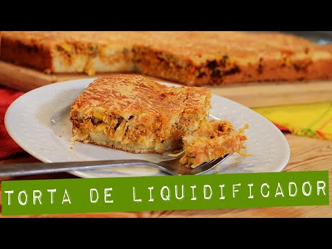 TORTA DE LIQUIDIFICADOR DE FRANGO E SUCO BICOLOR | CHEFS DIGITAIS SABOR & ARTE | Raquel Novais