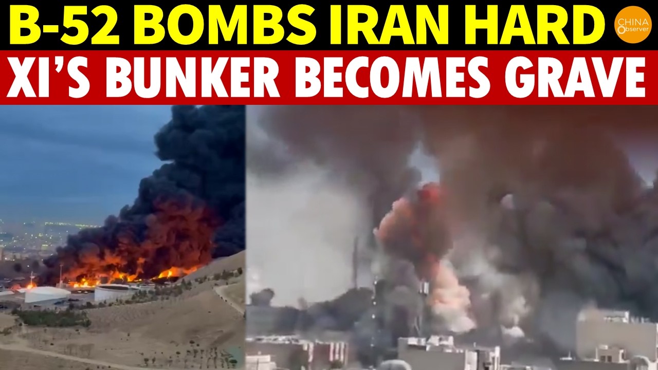 US B-52 Strikes Iran's Underground Missile Base, Xi's Doomsday Bunker Turns Into Dictator’s Tomb!