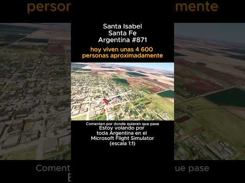 Santa Isabel, Santa Fe desde el Microsoft Flight Simulator #santaisabel #santafe #msfs #joaha45