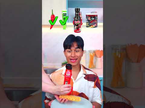 How much SPICE can he handle?  SPICY MUKBANG @davidmatthew_ #shortsfeed