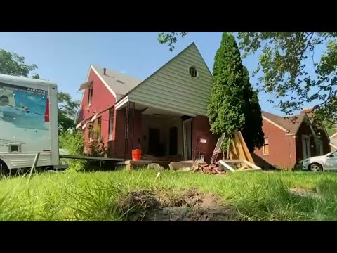 Grandmother moving after vehicle crashes into her Detroit home