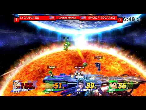Lycan+JK vs Snoop+Edgar - Wii U Losers Finals SoS