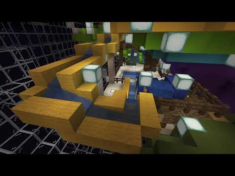 Splash Fortress Kid's Slides @ AQUASPHERE Minecraft Waterpark