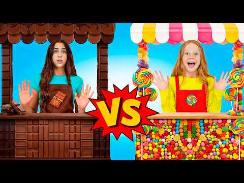 Nastya and Evelyn try exciting cooking challenges