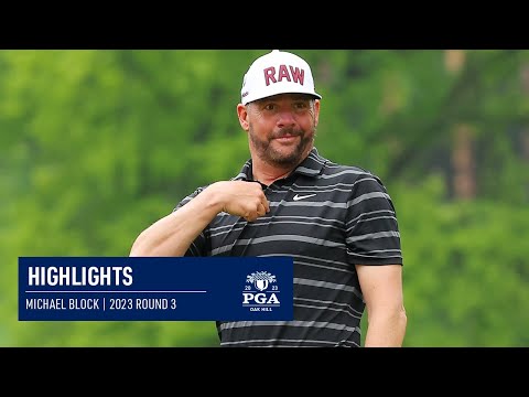 Club Pro Michael Block Shoots Even Par 70 | Round 3 | 2023 PGA Championship