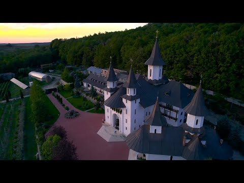 Aerial Footage Of The Buna Vestire Monastery In Tisa Silvestri, Bacau, Romania/DJI Air 2S Cinematic