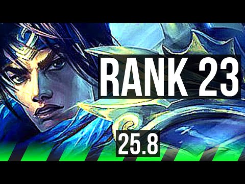XIN ZHAO vs JARVAN IV (JGL) | 5/1/7, Rank 23 | EUW Challenger | 25.8