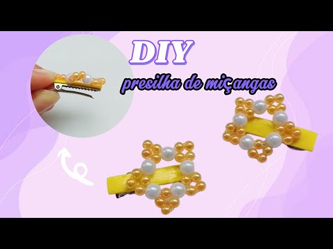 DIY -🌟beautiful hair clip/linda presilha de cabelo🌟