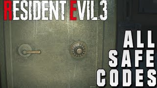 Revealed! 🔓 ALL Safe CODES in Resident Evil 3 🗝️
