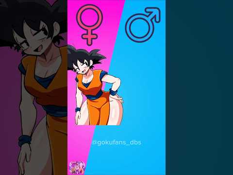 Dragon ball Character in Gender Bender Swap #shorts #goku #dbs #dragonball