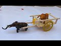 Homemade Mini Elephant Cart At Home Easy How To Make Wooden Cart Wooden Cart Home Cracking