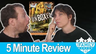 Unboxed board game review - solve the puzzles, play the games!