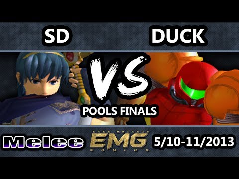 GOML - SD (Marth) Vs. Duck (Samus) SSBM Pools Winners Finals - Smash Bros. Melee