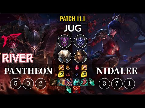 TLN River Pantheon vs Nidalee Jungle - KR Patch 11.1