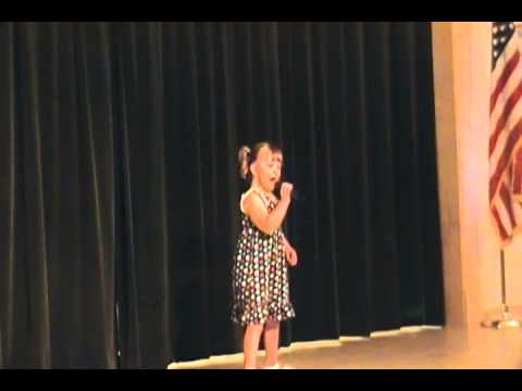 Abby in Camp Sunshine talent show