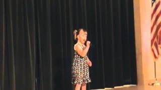 Abby in Camp Sunshine talent show