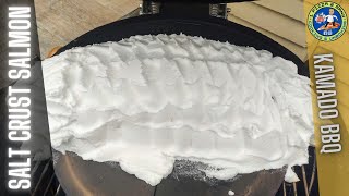 Kamado BBQ Salmon Whole Salt Crust Baked Salmon