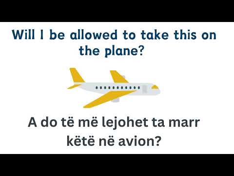 Mëso Anglisht – Në aeroport (Fjalë dhe fraza të dobishme)