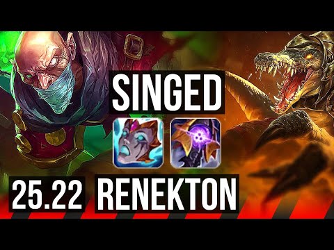 SINGED vs RENEKTON (TOP) | KR Master | 25.22