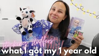 WHAT'S IN MY 1 YEAR OLD'S STOCKING | stocking stuffer ideas for babies!