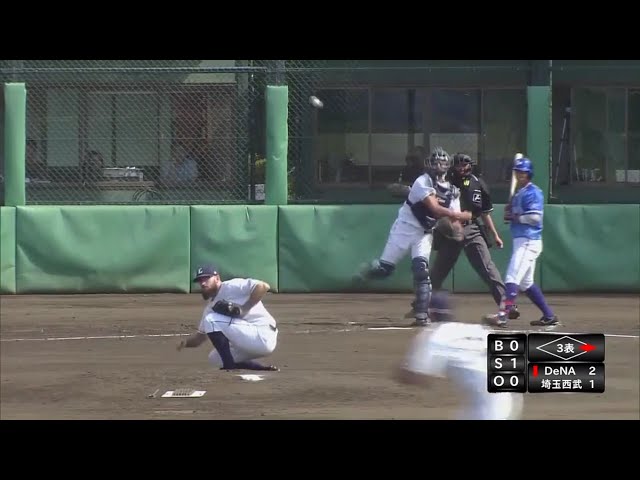 【ファーム】ライオンズ・中田が正確な2塁送球で魅せる!! 2017/9/15 L-DB(ファーム)