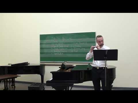 Johannes Donjon: Elegie – Etude #1 from 8 Etudes de Salon for flute, performed on piccolo