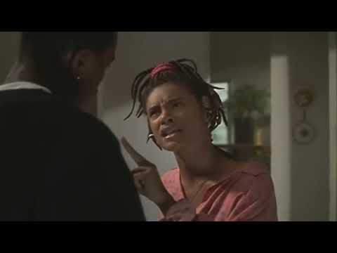 Menace II Society 1993 theatrical trailer still with Caine and O-Dog in Los Angeles streets