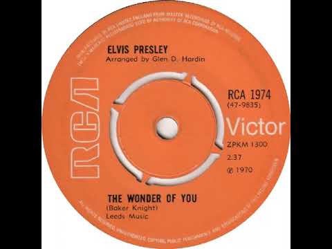 UK New Entry 1970 (130) Elvis Presley - The Wonder Of You