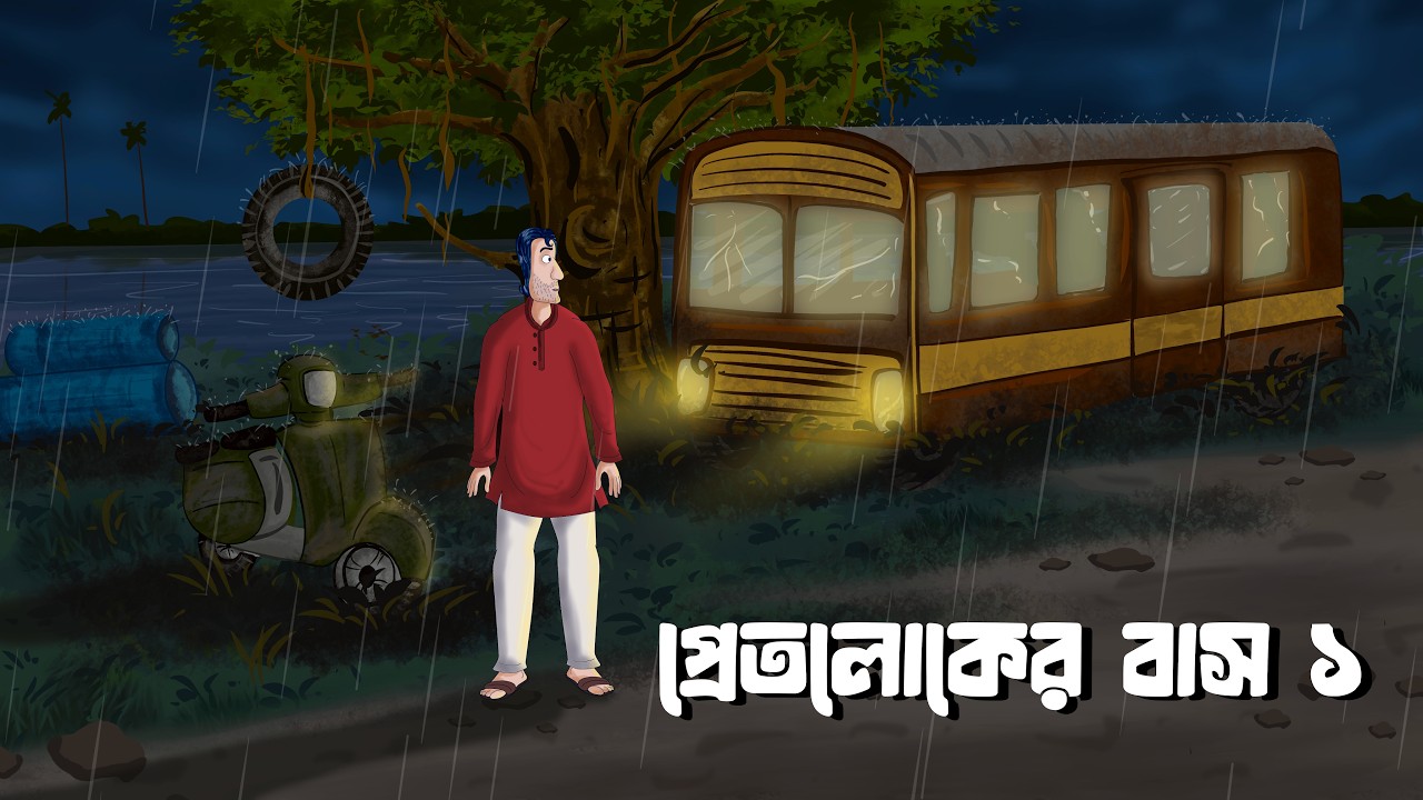 Pretloker Bus 1 - The Abandoned Bus on a Stormy Night | Bengali Ghost Story | JAS | EP - 1