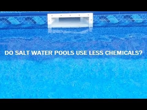 Do salt pools use less chemicals?
