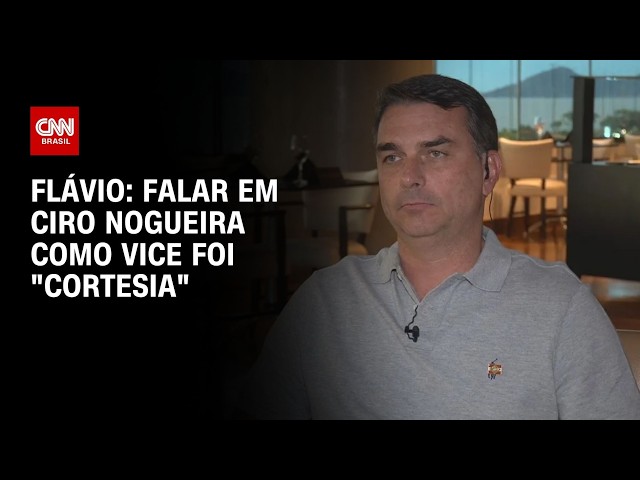À CNN, Flávio diz que chapa com Ciro Nogueira como vice foi "cortesia" | AGORA CNN