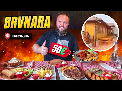 KAFANA u SREMU SA BRUTALNOM HRANOM i MALIM CENAMA !!!  Restoran Brvnara Inđija