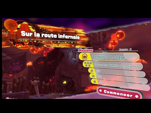 KIRBY ET LES MONDES OUBLIES FR 100% # NIVEAU 62- sur la route infernale