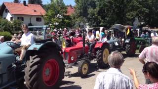 preview picture of video '2. Oldtimertreffen in Wildpoldsried (2012) Traktoren Ausfahrt Teil 1'