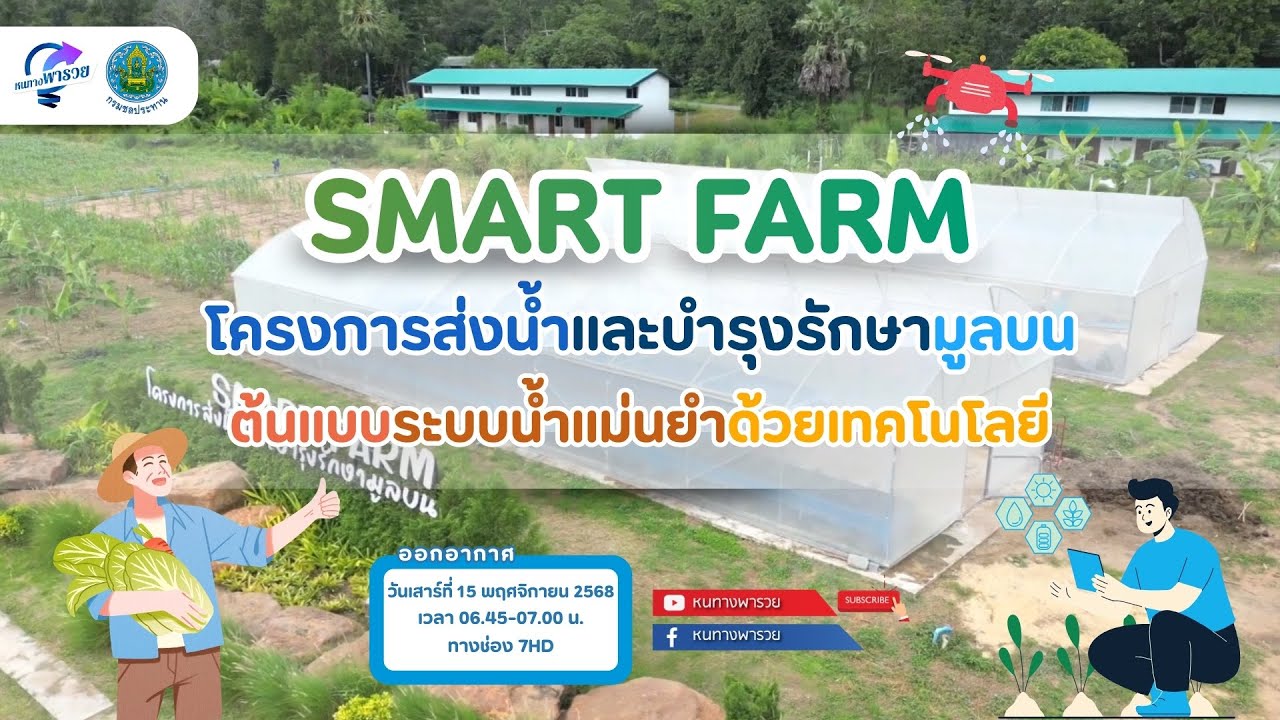 Smart Farm โครงการส่งน้ำและบำรุงรักษามูลบน ต้นแบบระบบน?