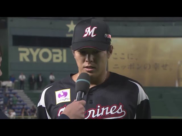 マリーンズ・中村選手ヒーローインタビュー 2019/8/13 F-M